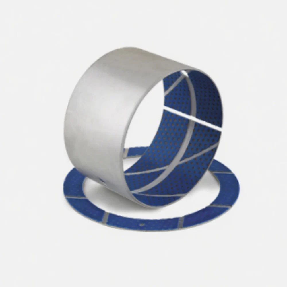 DX/SF-2T Tin-plated Steel-Based Boundary Lubricating Bushing (Blue PTFE)