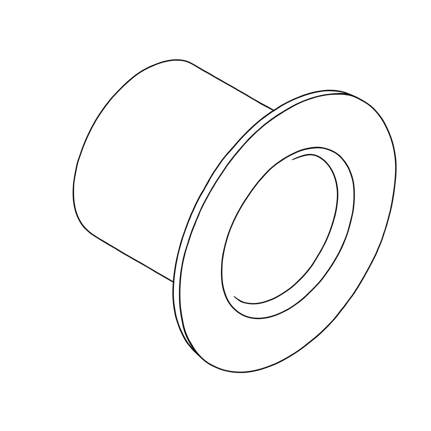 Flange bushing bearing