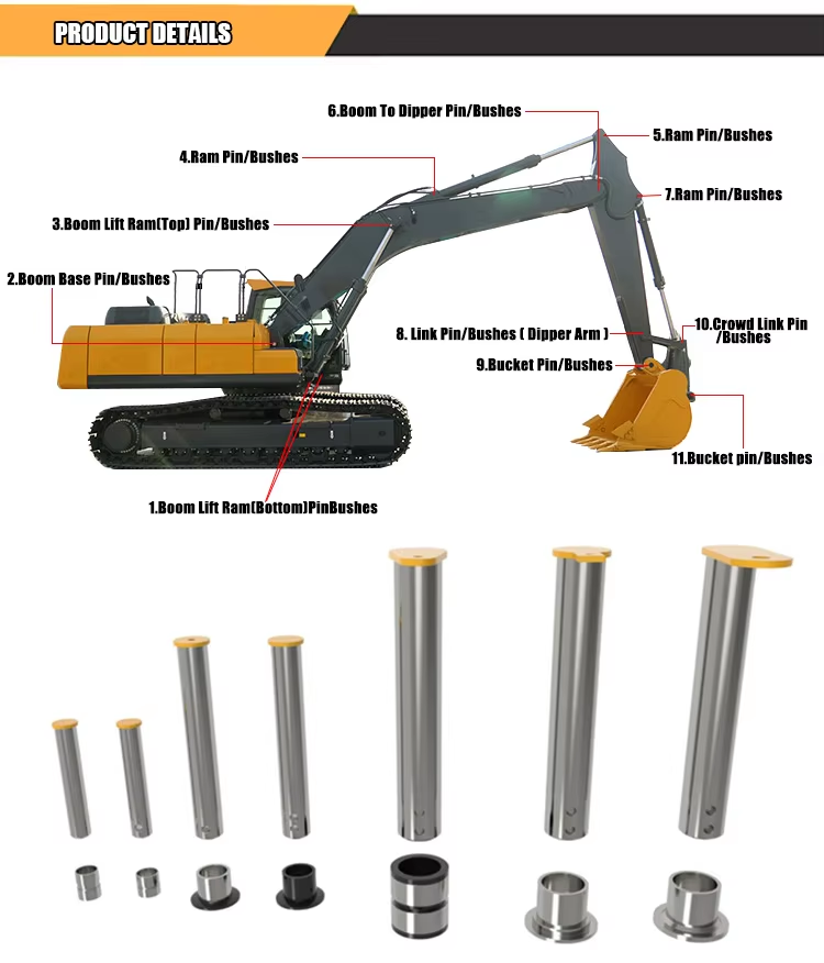 Excavator Boom Bushings