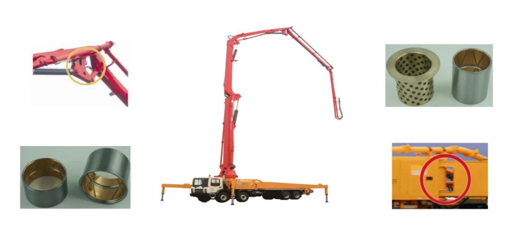 Concrete Pump Trucks: Bimetal Bushings