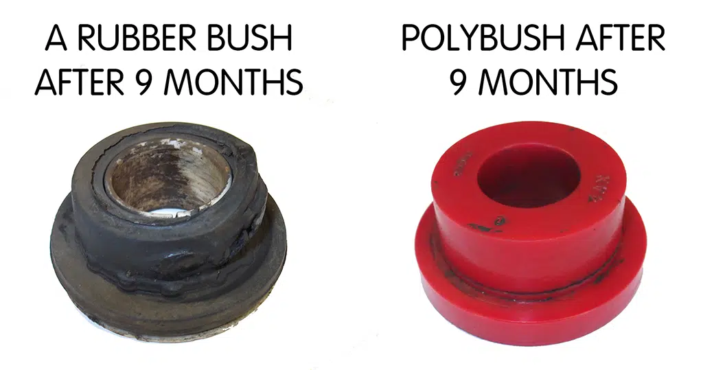 poly bushings vs Rubber Bushings