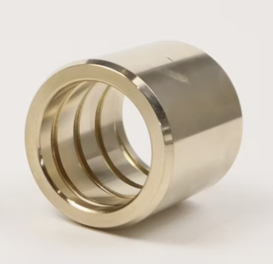CNC Machining Casting Bronze Bushing Made of CuZn25Al5Mn4Fe3 Copper Alloy of Low Weight for Crane Machine