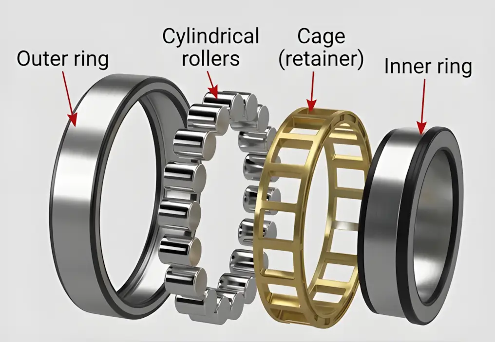 Cylindrical Roller Bearings: Performance Engineering for High-Radial-Load Industrial Systems