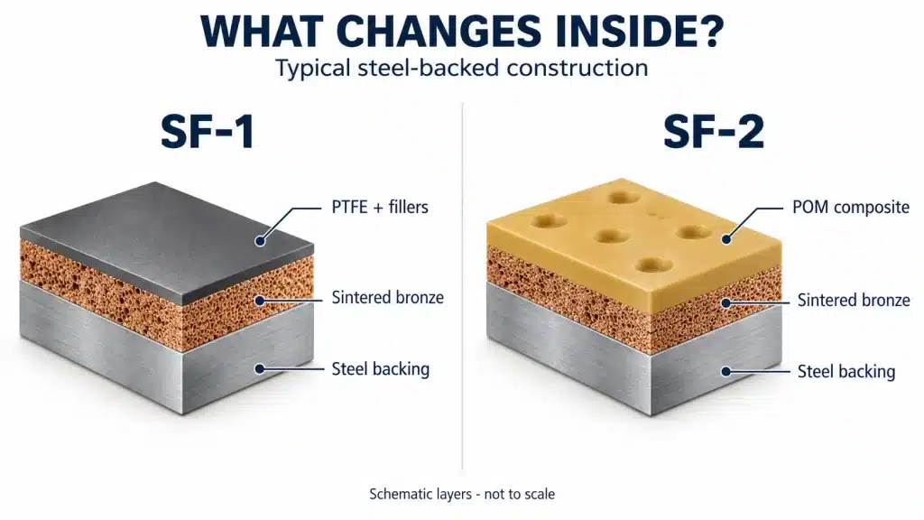 SF-1 vs SF-2: Which Self-Lubricating Bushing Is Right for Your Machine?