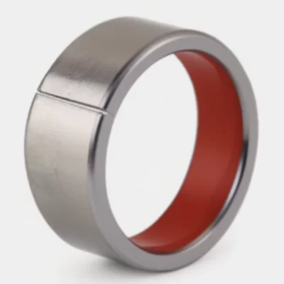 DU/SF-1S Stainless Steel-Backed Self-Lubricating Bushing (Red PTFE)