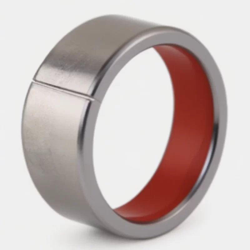 DU/SF-1S Stainless Steel-Backed Self-Lubricating Bushing (Red PTFE)