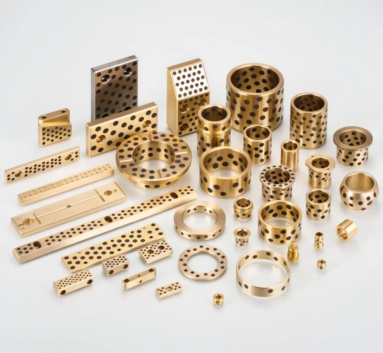 DB bushes (such as BR-500, PBR, BRM, etc.) are for high wear resistance and heavy equipment and industrial use.