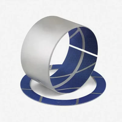 DX/SF-2T Tin-plated Steel-Based Boundary Lubricating Bushing (Blue POM) Three-Layer Composite Bushing, POM-Coated Bushing, Semi-Solid Lubricated Bushing, Composite Self-Lubricating Bushing, Oilless Bushing with POM Surface, Rolled POM Liner Bushing
