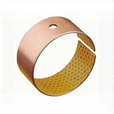 DX/SF-2 Copper-Plated Steel-Backed Boundary Lubricating Bushing (Yellow POM)