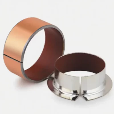 DU/SF-1B Bronze-Matrix Self-Lubricating Bushing (Red PTFE) Solid Lubricated Bearing, Polymer Self-Lubricating Bearing, Self-Lubricating Plain Bearing