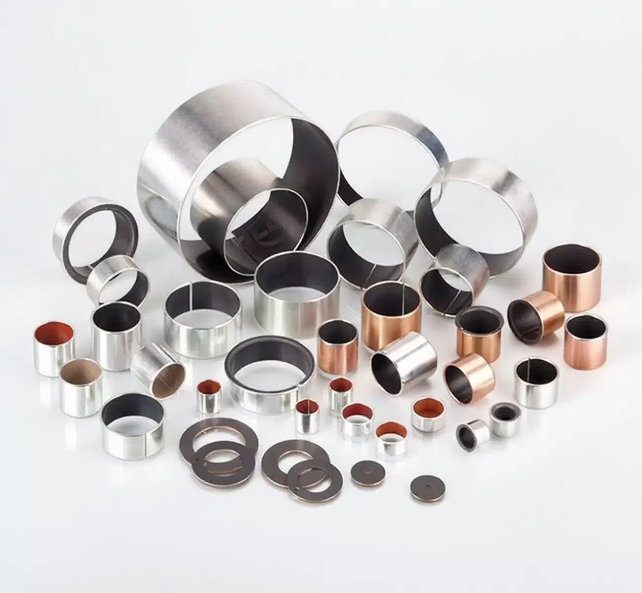 SF-1 bushing (models PAP P10, DDK05, TFZ, etc.), high-performance polymer bushing widely used in mechanical and automation equipment Solid Lubricated Bearing, Polymer Self-Lubricating Bearing, Self-Lubricating Plain Bearing