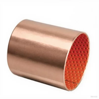 DX/SF-2 Copper-Plated Steel-Backed Boundary Lubricating Bushing (Red PTFE)