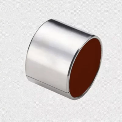 DU/SF-1 Steel-Backed Self-Lubricating Bushing (Red PTFE) Solid Lubricated Bearing, Polymer Self-Lubricating Bearing, Self-Lubricating Plain Bearing
